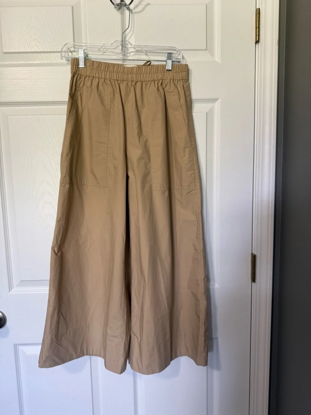 Banana Republic Khaki Wide Leg Drawstring Pants- XS - Picture 2 of 7